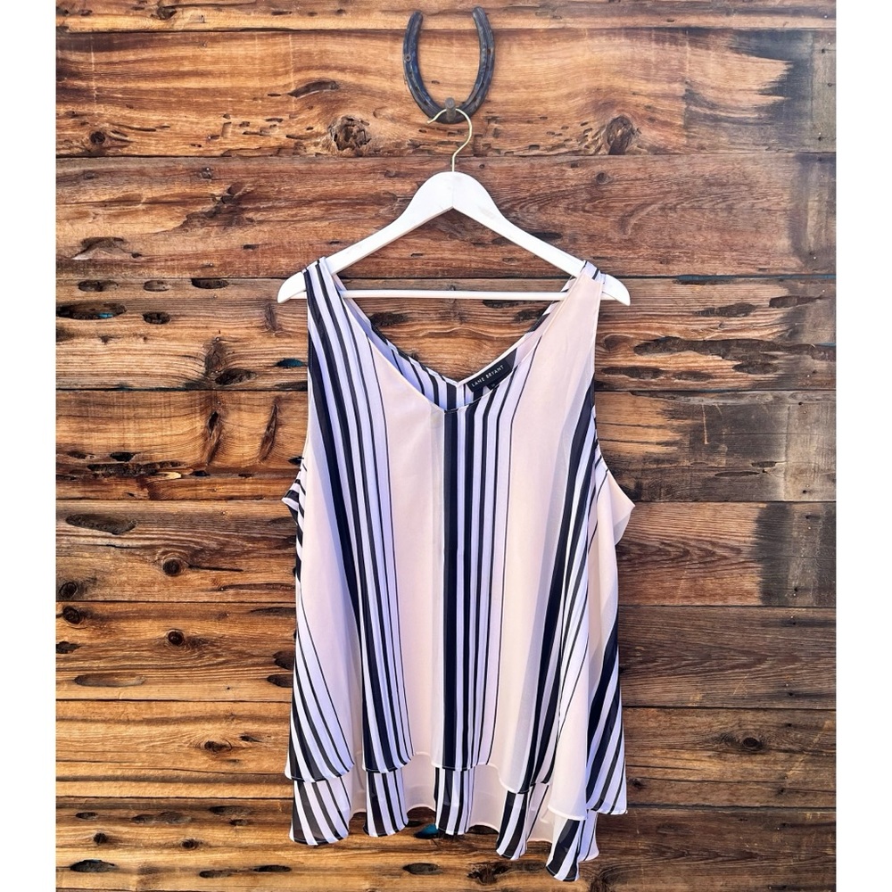 LANE BRYANT | Modern Swing Double-Layer Chiffon Tank 20
